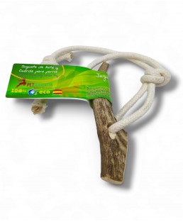 Antler rope chew toy -...